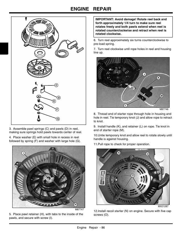 John Deere Commercial Walk-Behind Mower 7G18 Technical Guide TM2220