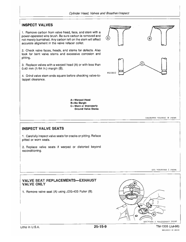 John Deere Commercial Walk-Behind Mower TM1305 Workshop Manual
