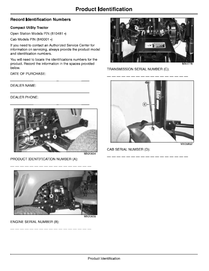 John Deere Compact Utility Tractor 4320 4520 4720 User Manual Download PDF