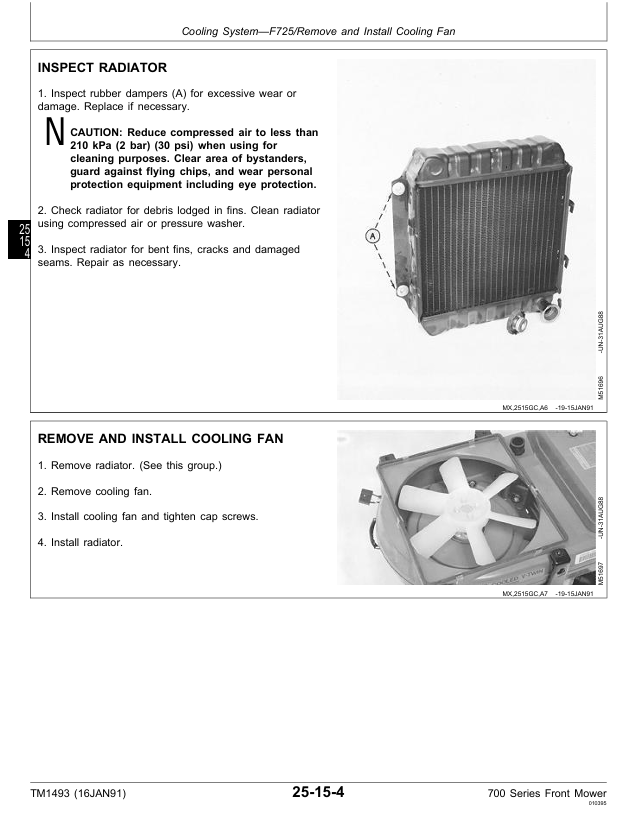 John Deere F710 F725 Service Repair Manual TM1493 PDF