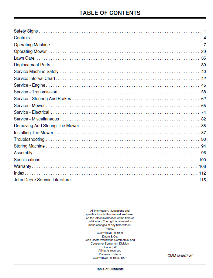 John Deere F725 Front Mower User Manual Download PDF – Complete Guide