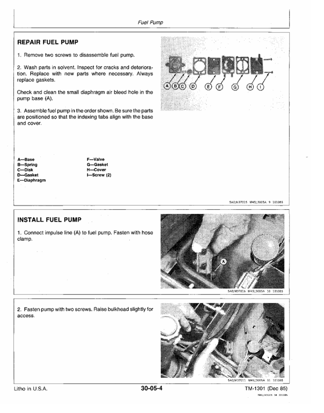 John Deere F910 F930 Front Mower Workshop & Maintenance Manual