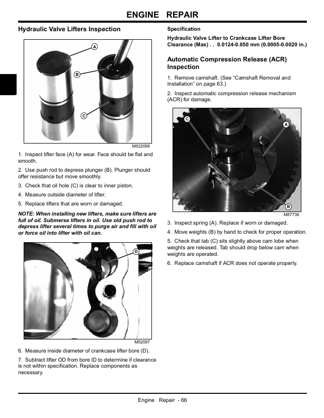 John Deere G15 Walk-Behind Mower Maintenance Manual TM2242