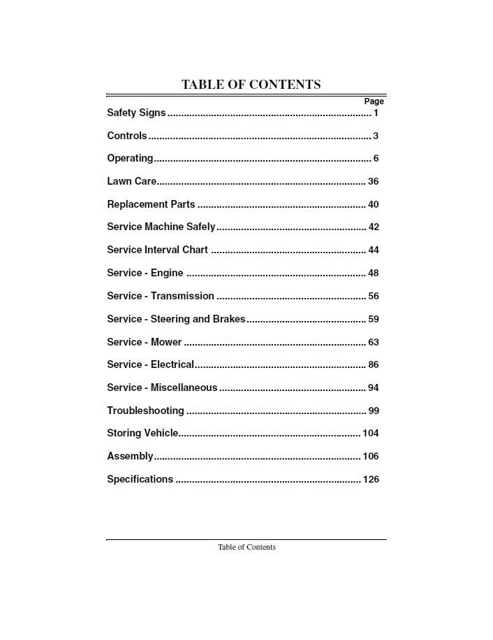 John Deere GS25 GS45 GS75 Mower Operation & Maintenance Guide OMM124655