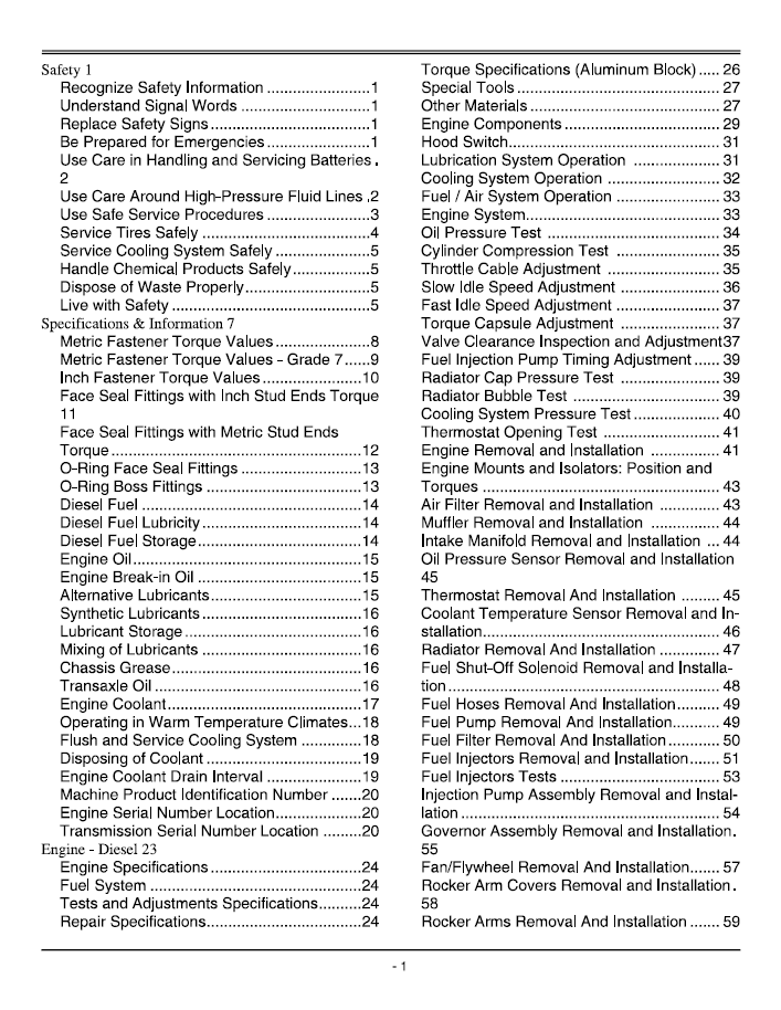 John Deere GX355 Repair & Maintenance Technical Manual TM1974