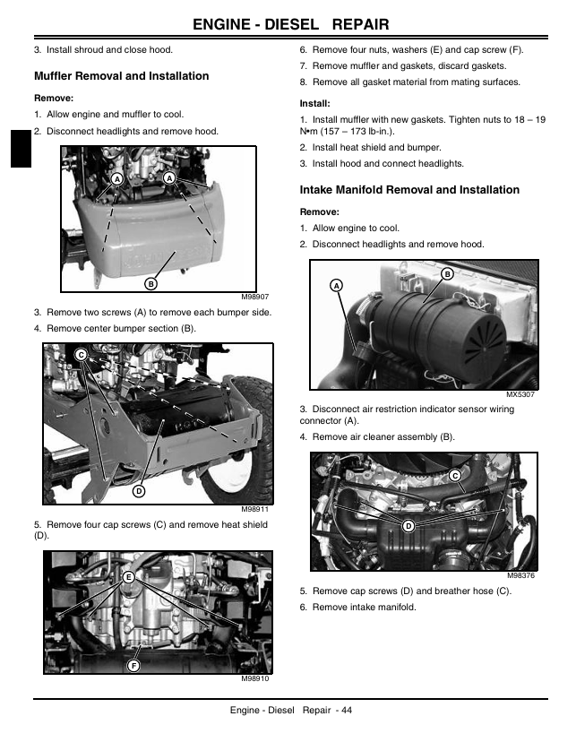 John Deere GX355 TM1974 Service & Repair Manual PDF