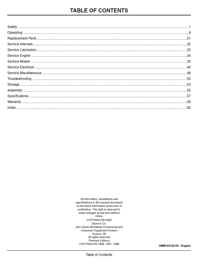 John Deere GX85 & SX85 Mower Manual – Operation and Maintenance Guide