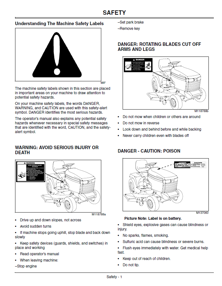 John Deere GX Series Lawn Tractor Owner Operator Guide Manual Download