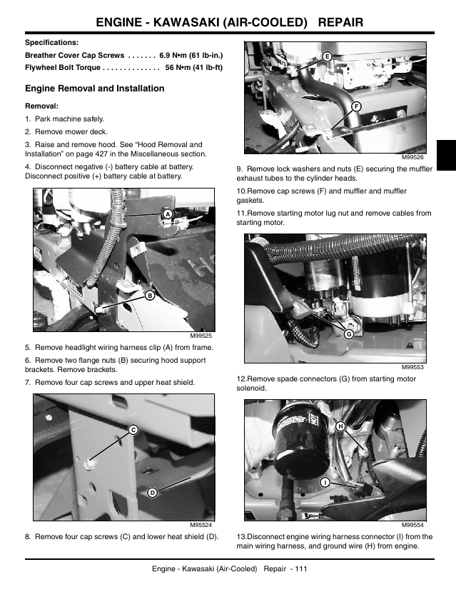 John Deere Garden Tractor TM2046 Technical Manual for Repair and Service