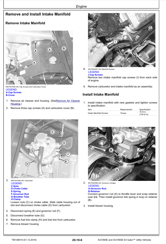 John Deere Gator XUV560E S4 Utility Vehicle Workshop Manual Download