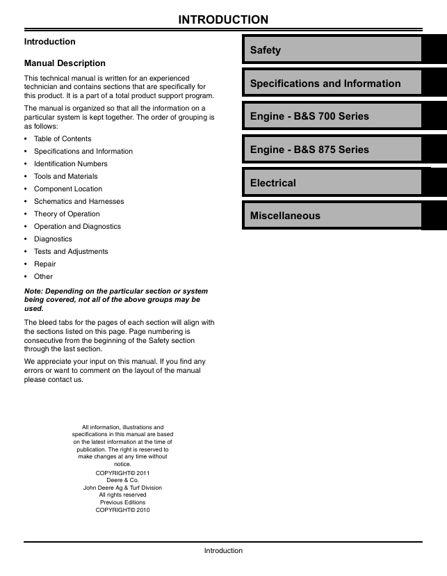 John Deere JM26 JM36 JM46 JS Series Mower Service & Repair Manual