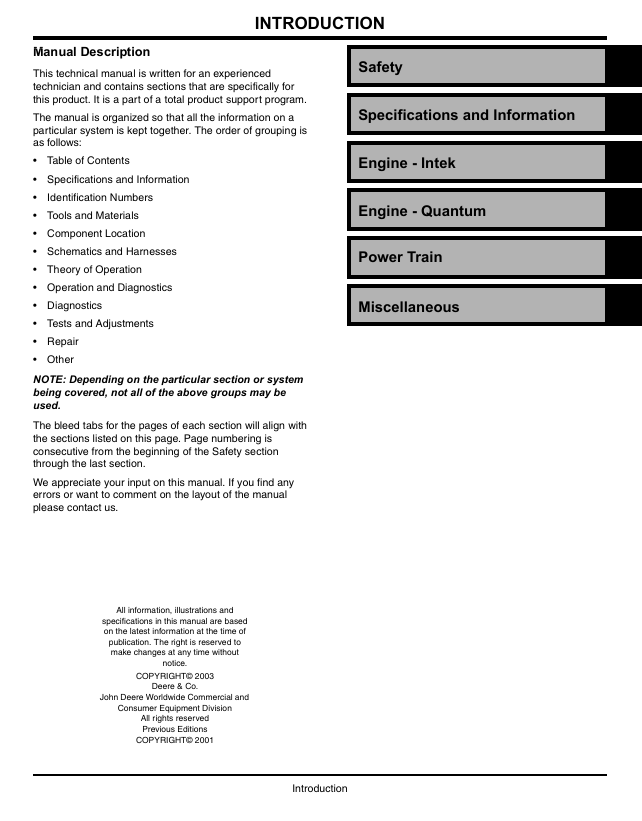 John Deere JS63H JS63E Rotary Mower Service Repair Manual TM1710 Download