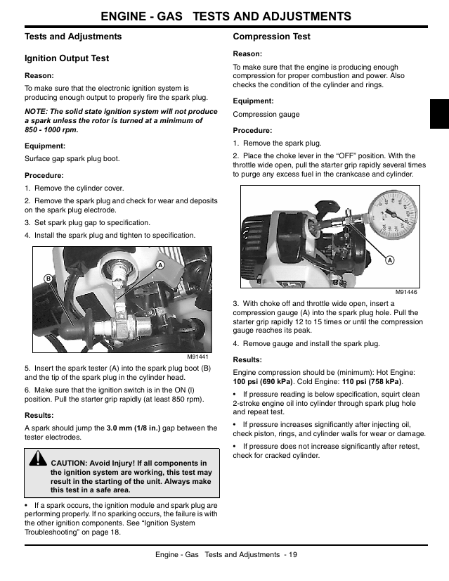 John Deere LE Series Lawn Trimmer Edger Service Manual TM2189
