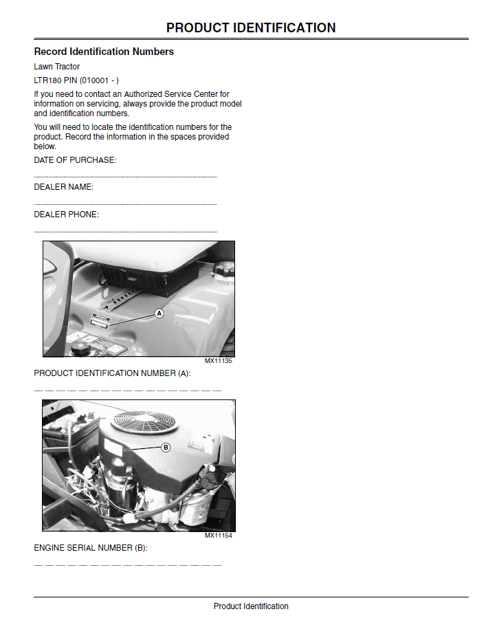 John Deere LTR180 Lawn Mower Owner Operator Guide Manual Download
