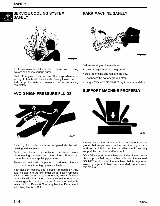 John Deere Lawn Tractor TM1426 Maintenance and Workshop Manual
