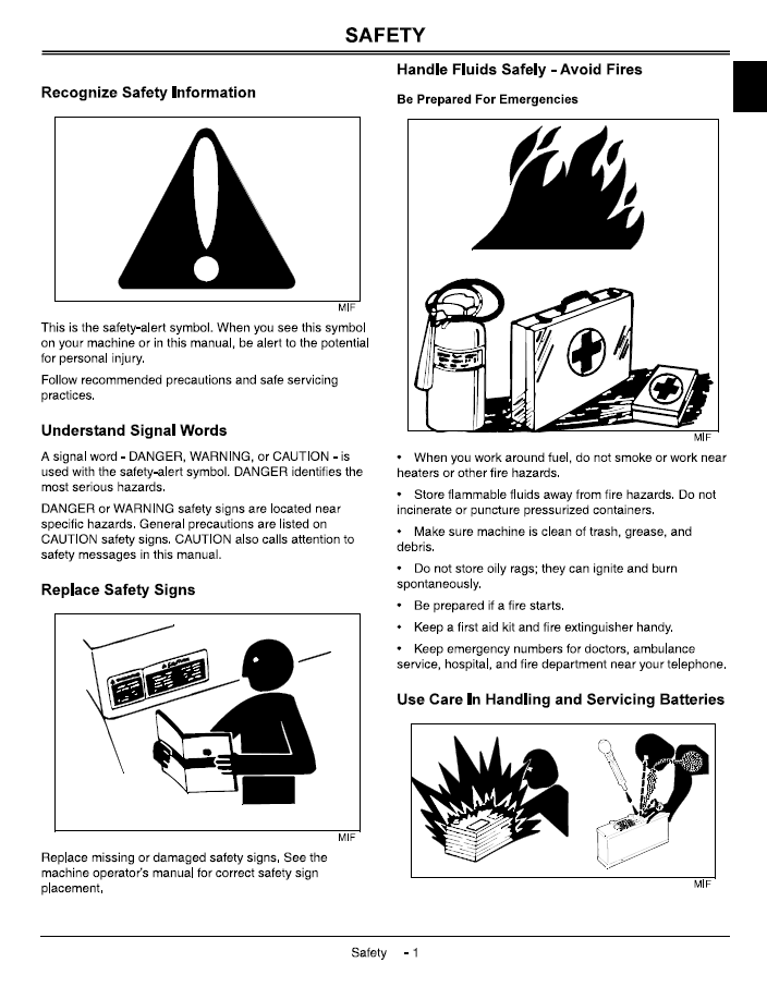 John Deere M-Gator Utility Vehicle Maintenance Manual TM1804