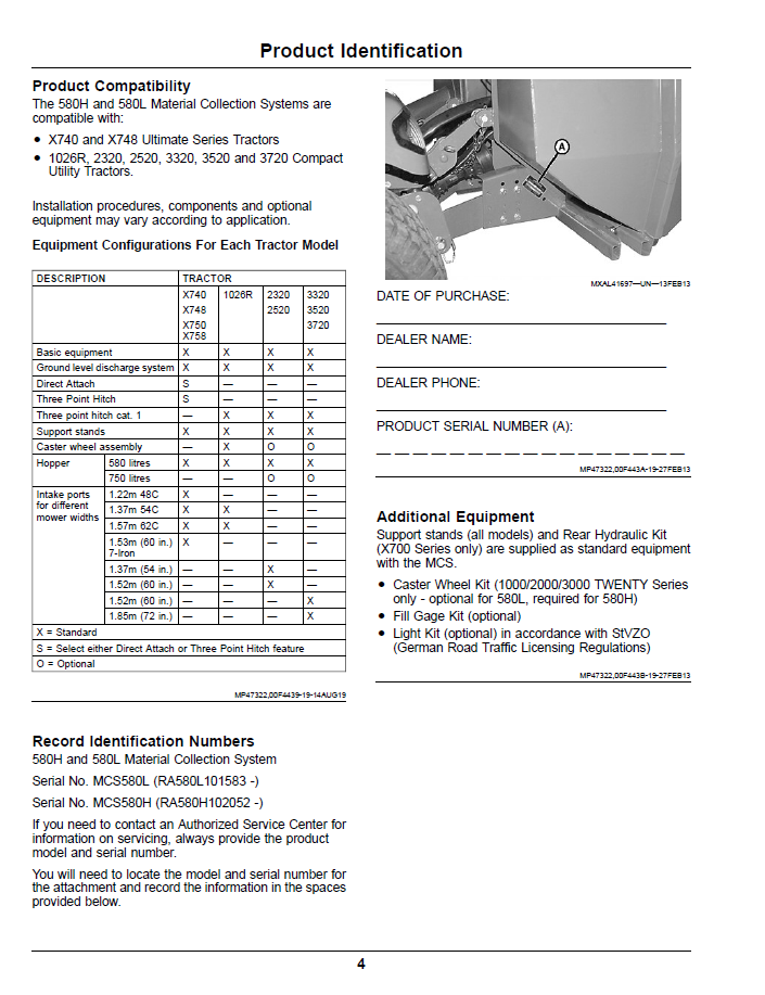 John Deere Material Collection System 580H 580L Owner Guide Download