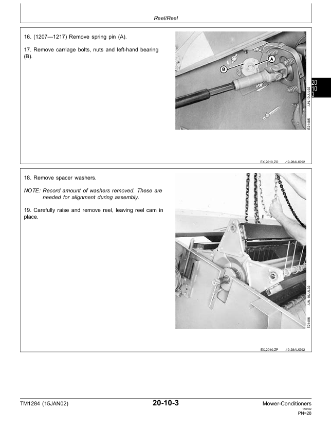 John Deere Mower-Conditioner TM1284 Technical Repair Manual Download