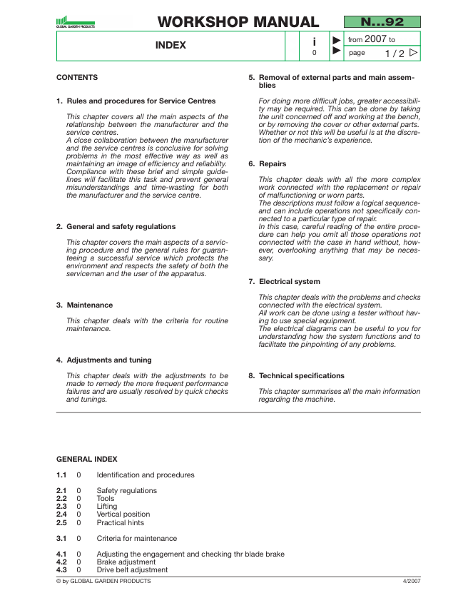 John Deere N92 Hydro Technical Workshop Manual Download