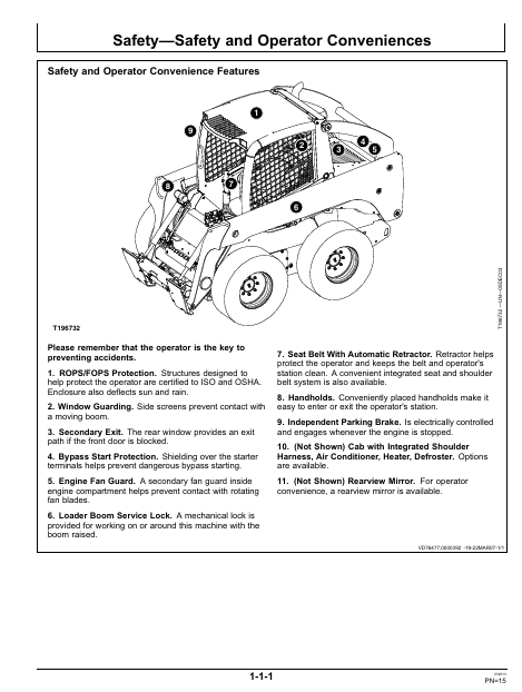 John Deere OMT205050 Operator Manual for 317 and 320 Skid Steer Loaders