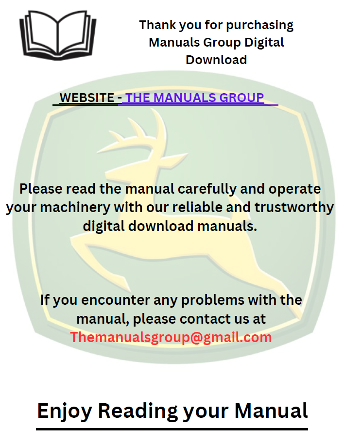 John Deere OMT248111 Manual for SB Series Snow Blower Attachments