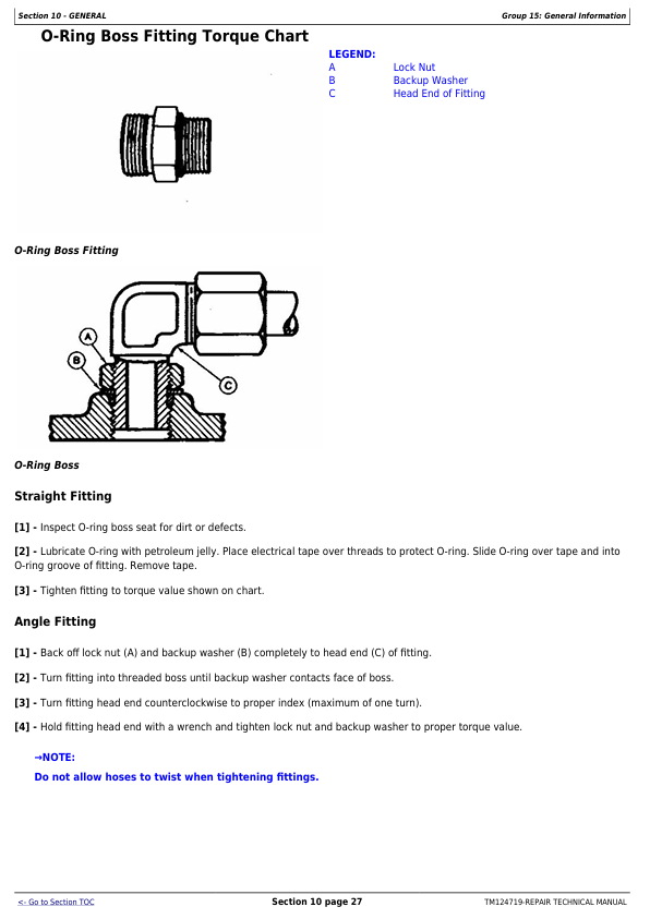 John Deere Planter TM124719 Technical Repair Service Manual Download