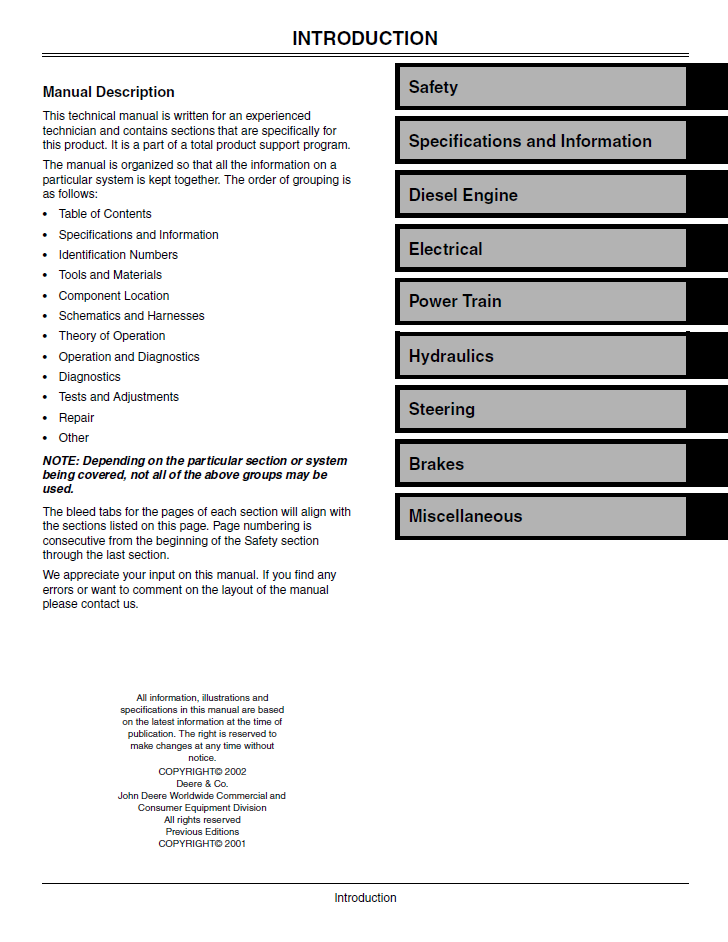 John Deere ProGator 2030 Service Repair Manual TM1944 PDF
