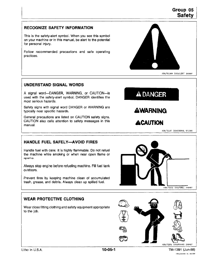 John Deere RX and SX Riding Lawn Mower Workshop Manual TM1391