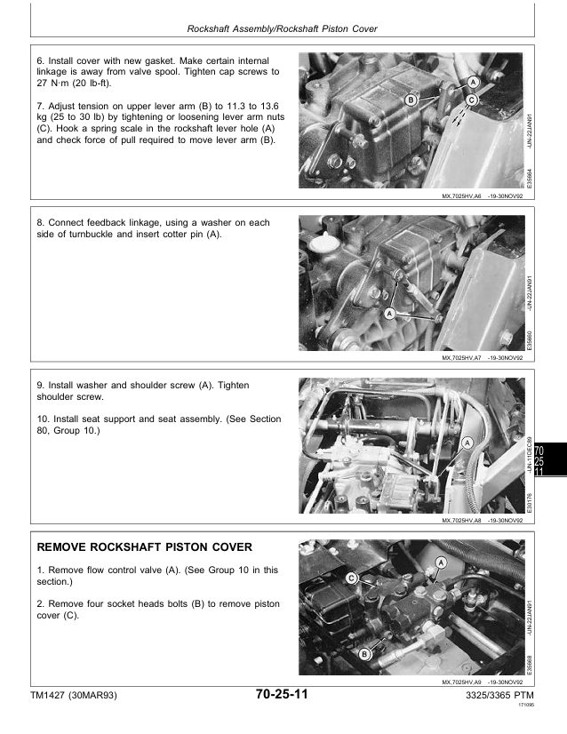 John Deere Rotary Cutter TM1394 Service & Repair Manual Download