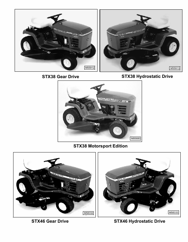 John Deere STX Series Lawn Tractor Repair Manual TM1561 Download