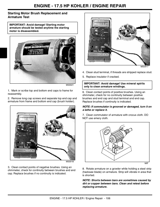 John Deere Sabre 14.542GS 1642HS 17.542HS Maintenance Manual PDF