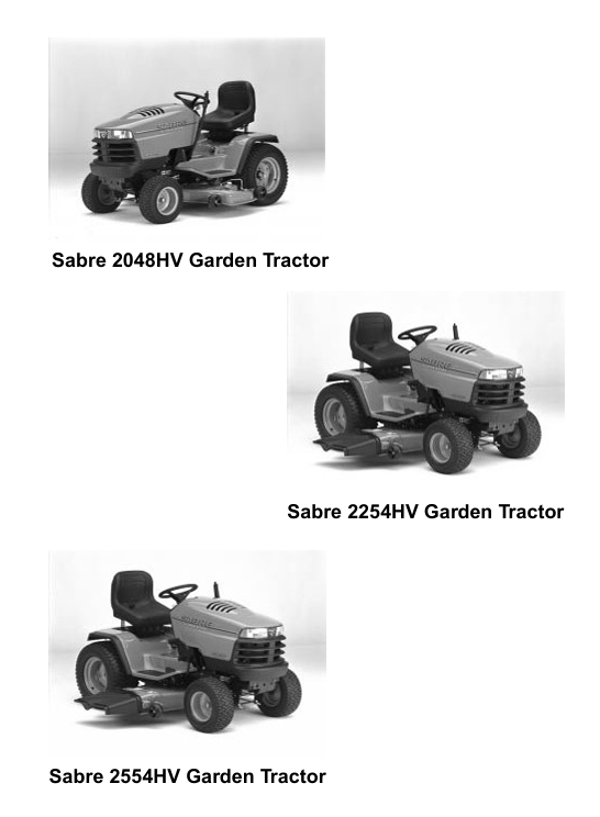 John Deere Sabre 2048HV 2254HV 2554HV Technical Repair Manual TM1741
