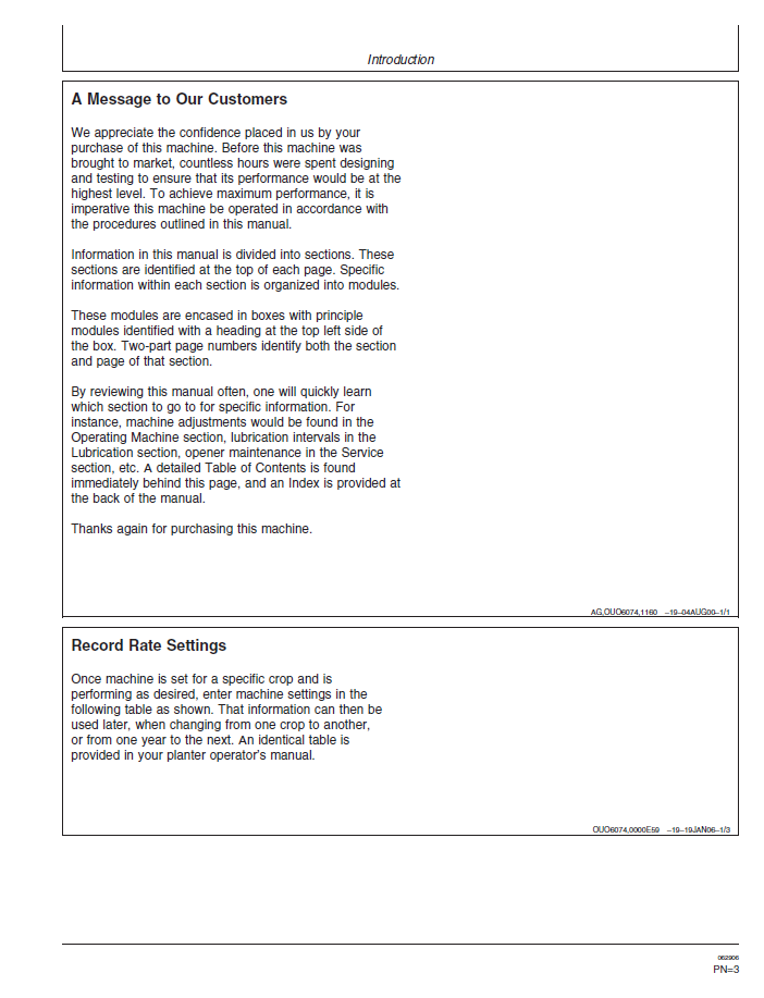 John Deere Seeding Rate Charts Manual – Imperial U.S. Units Operator Guide