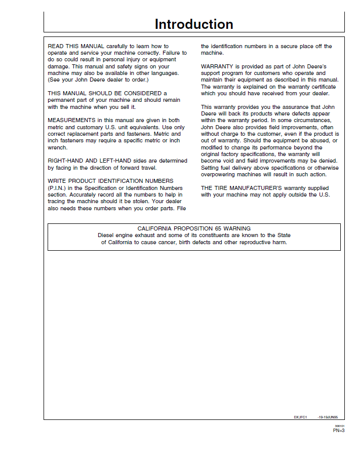 John Deere Self-Propelled Forage Harvester 6650–6950 User Manual Download