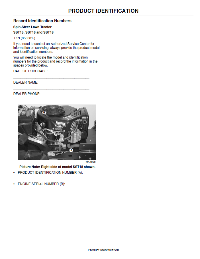 John Deere Spin-Steer SST15 SST16 SST18 Owner Operator Guide Download