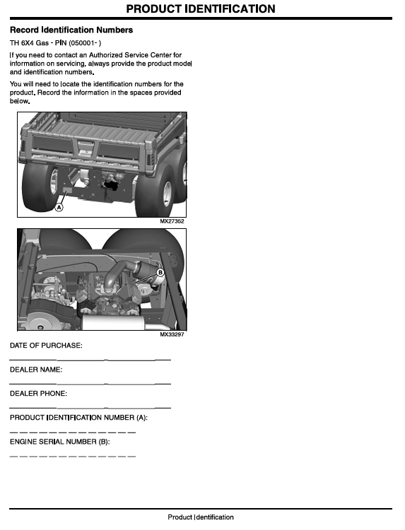 John Deere TH 6x4 Gas Gator Manual OMM161295 – Operation & Maintenance Guide