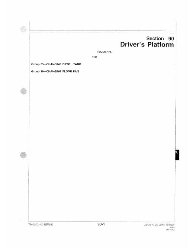 John Deere TM0500 Diesel Engine Service & Repair Manual