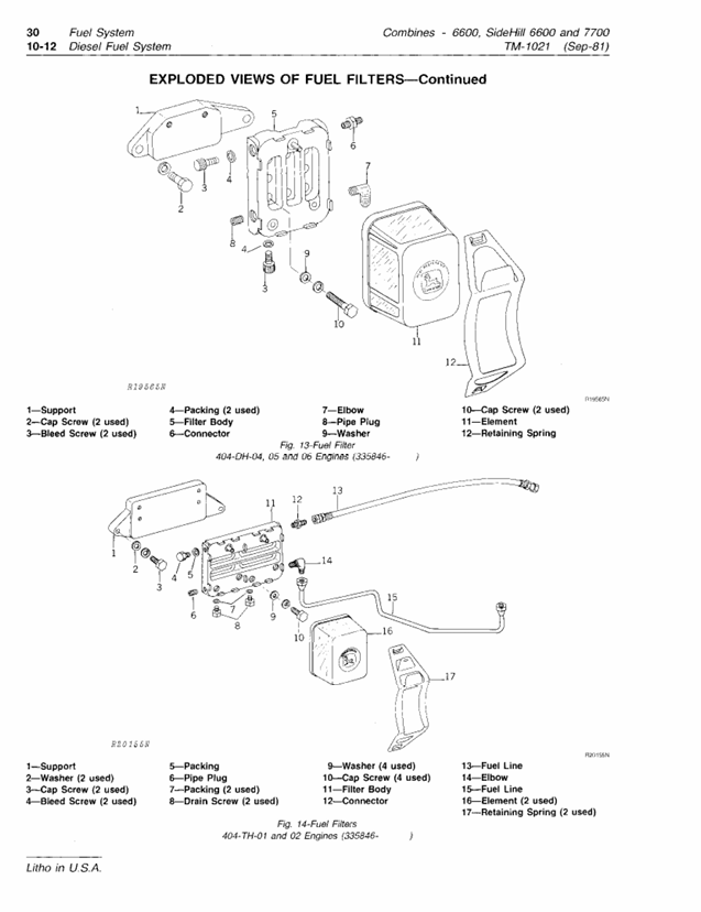 John Deere TM1021 Combine Service Manual for 6600 and 7700 Models