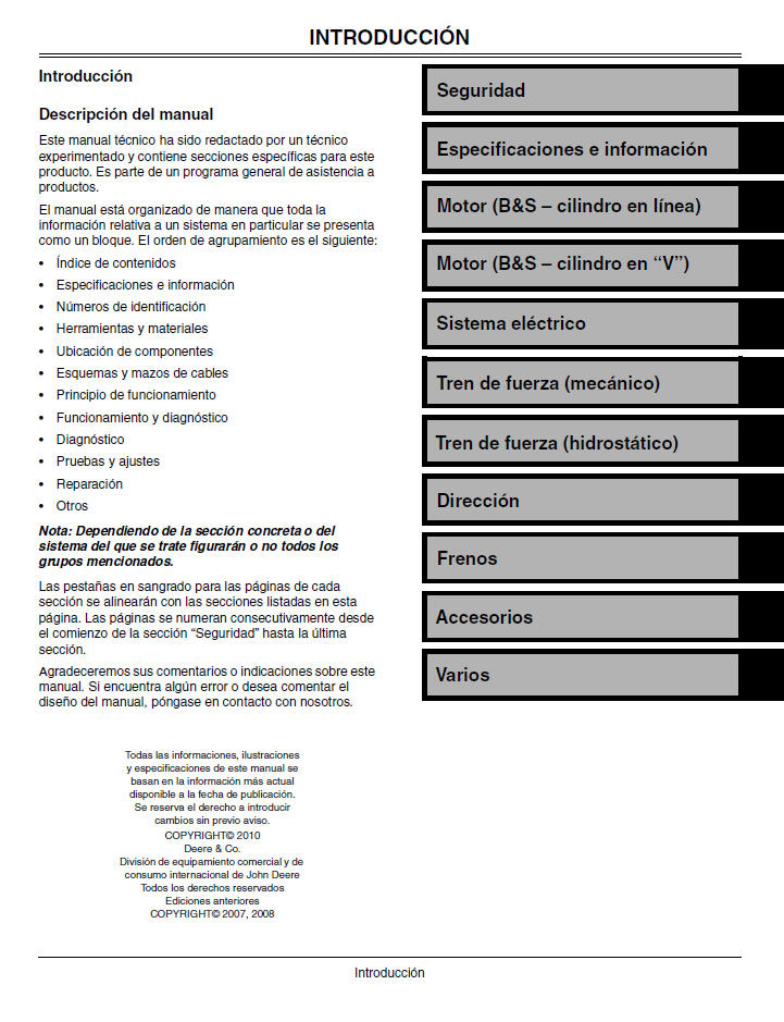 John Deere TM103463 LA105, LA115, LA125, LA135, LA145, LA155, LA165 & LA175 Technical Manual