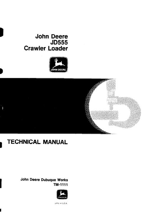 John Deere TM1111 JD480 Forklift Technical Repair Manual PDF