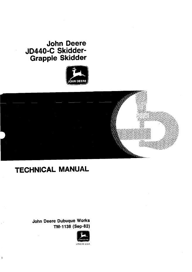 John Deere TM1138 JD440-C Skidder & Grapple Skidder Manual PDF