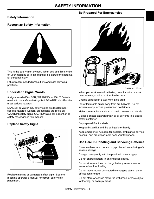 John Deere TM115019 Autonomous Mower Workshop Manual