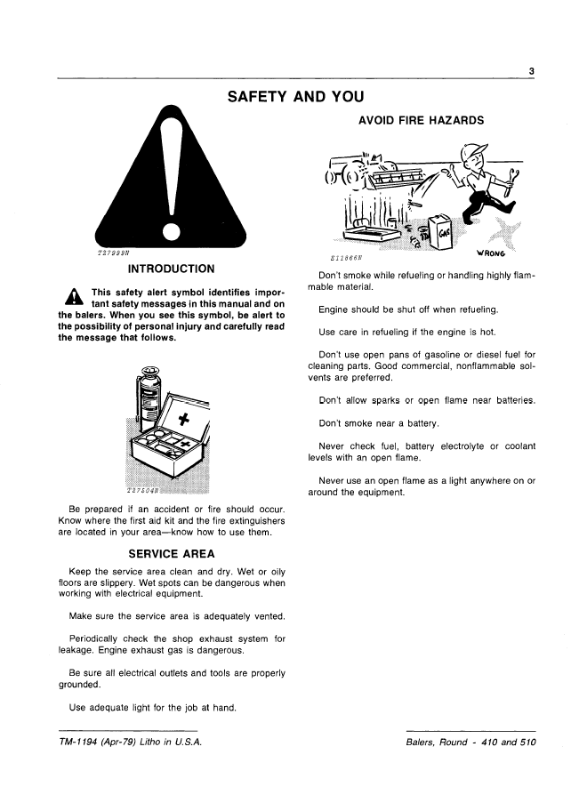 John Deere TM1194 Baler Guide | 410 & 510 Round Baler Repair Manual