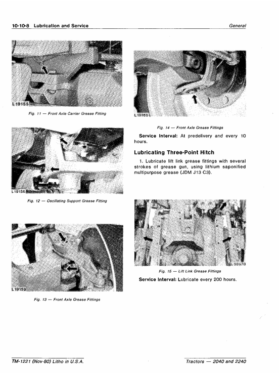 John Deere TM1221 Technical Manual for 2040 and 2240 Tractors PDF Download