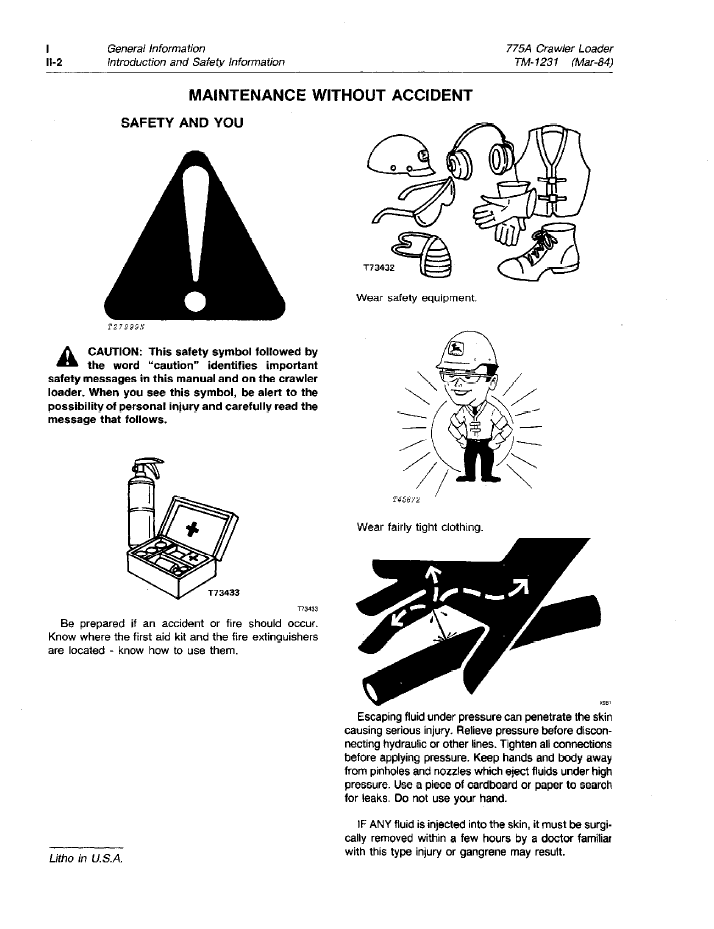 John Deere TM1231 755A Loader Maintenance and Repair Guide