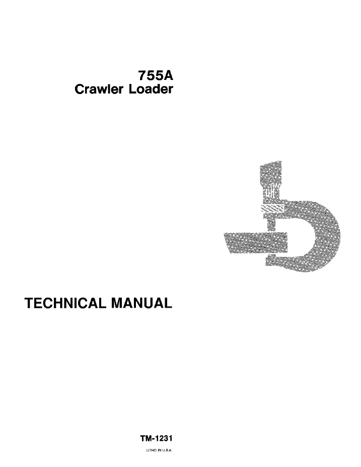 John Deere TM1231 Technical Manual for 755A Crawler Loader