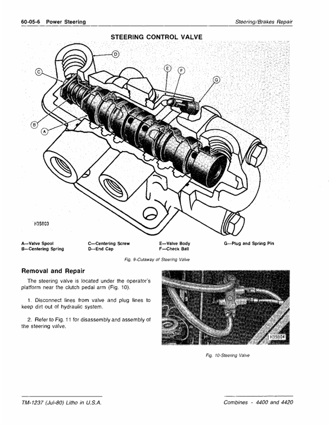 John Deere TM1237 4400 and 4420 Combine Service Manual