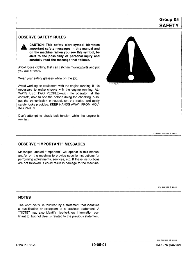 John Deere TM1276 Round Baler Guide | 430 & 530 Series Service Manual