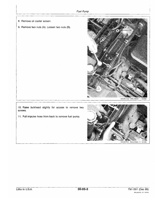 John Deere TM1301 F910 F930 Front Mower Repair Service Manual