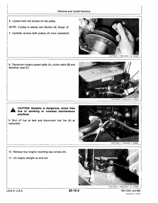John Deere TM1305 Repair Manual for Commercial Walk-Behind Mowers